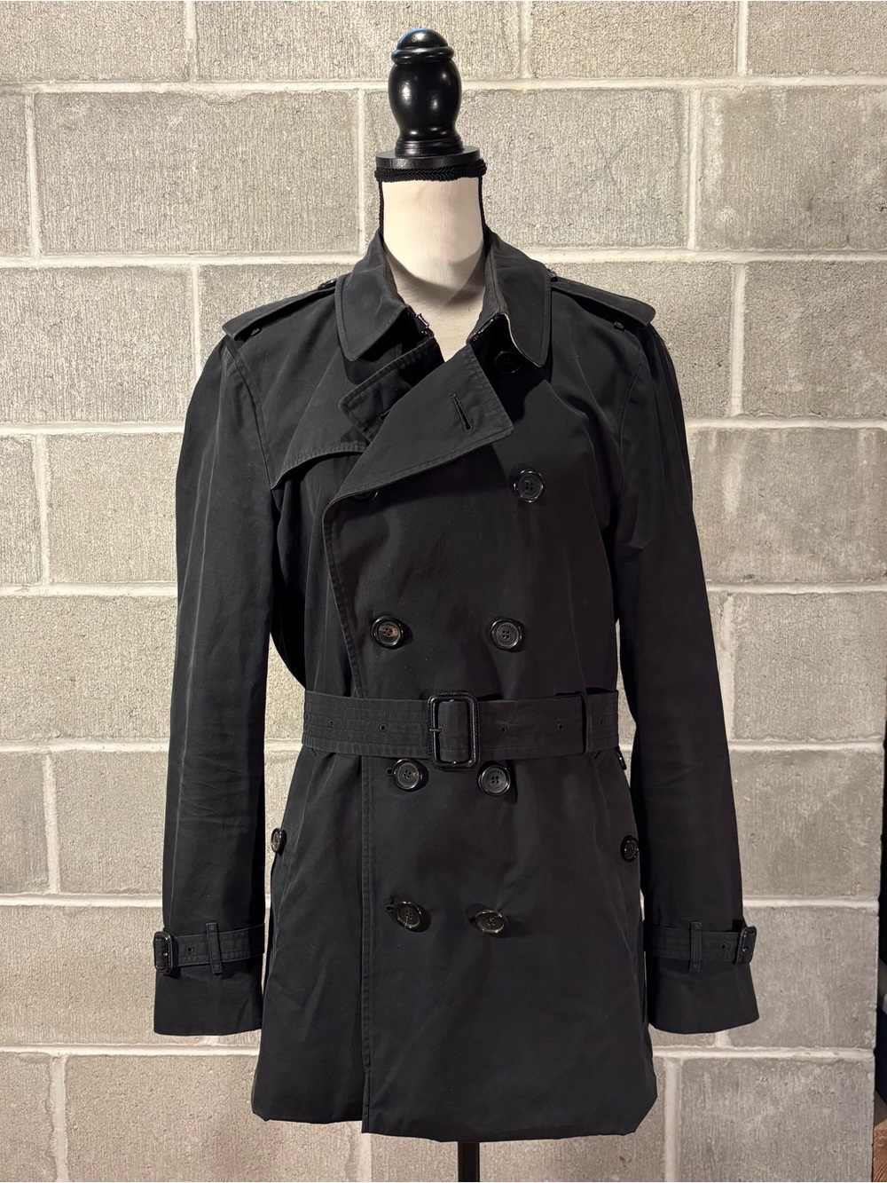 Burberry trench coat.